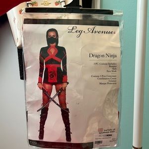 Dragon ninja halloween costume for women.